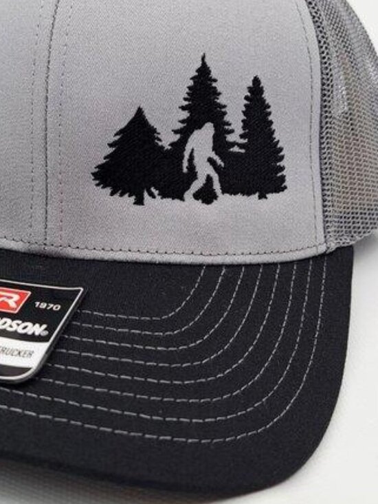 Retro Rare Myth Sasquatch Bigfoot Richardson 112 Trucker Cap Hat Mesh 80s Hike main image 4